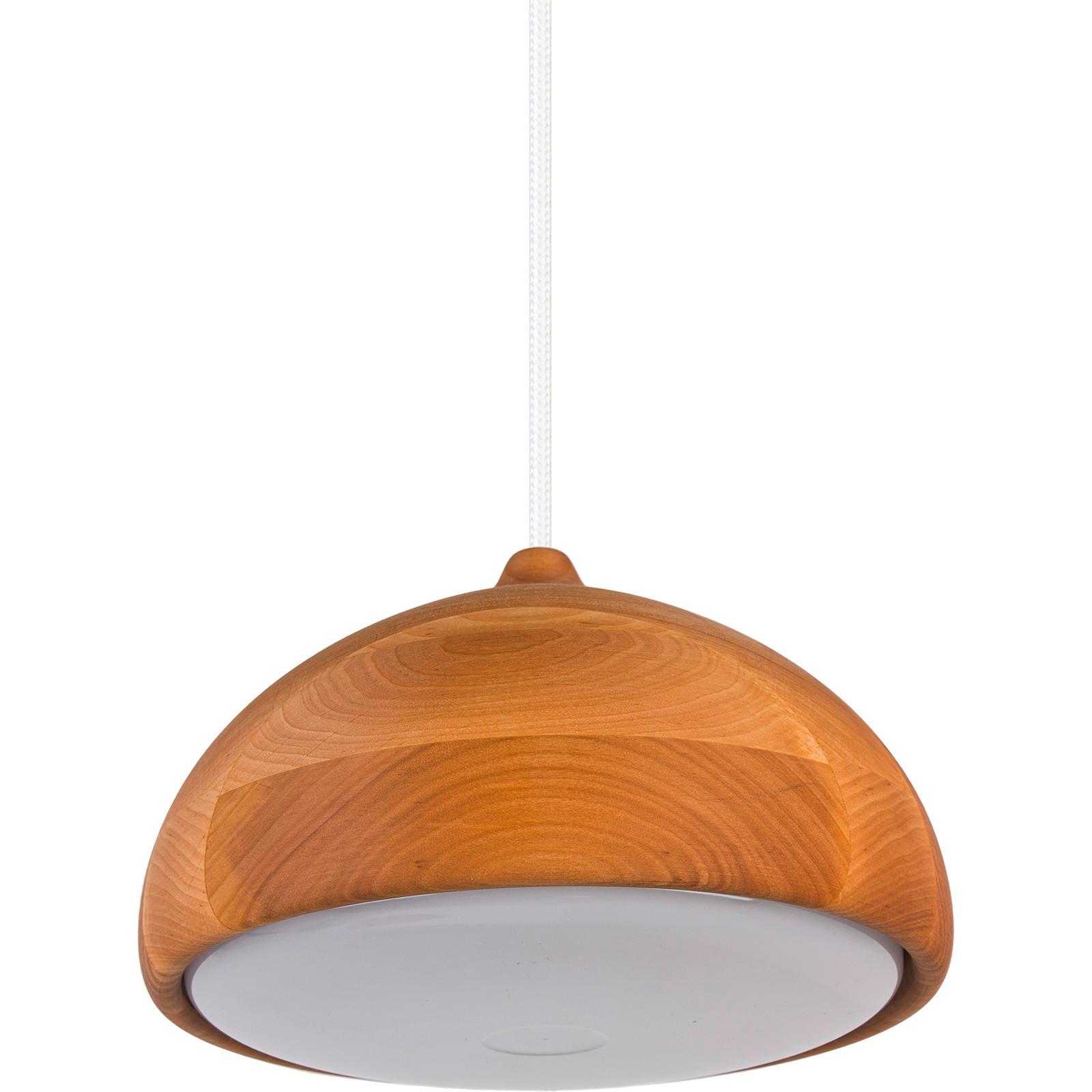 Hängeleuchte 8550232 Acorn II - Erlefarben/Weiß, Natur, Holz (22,5/90-140cm)