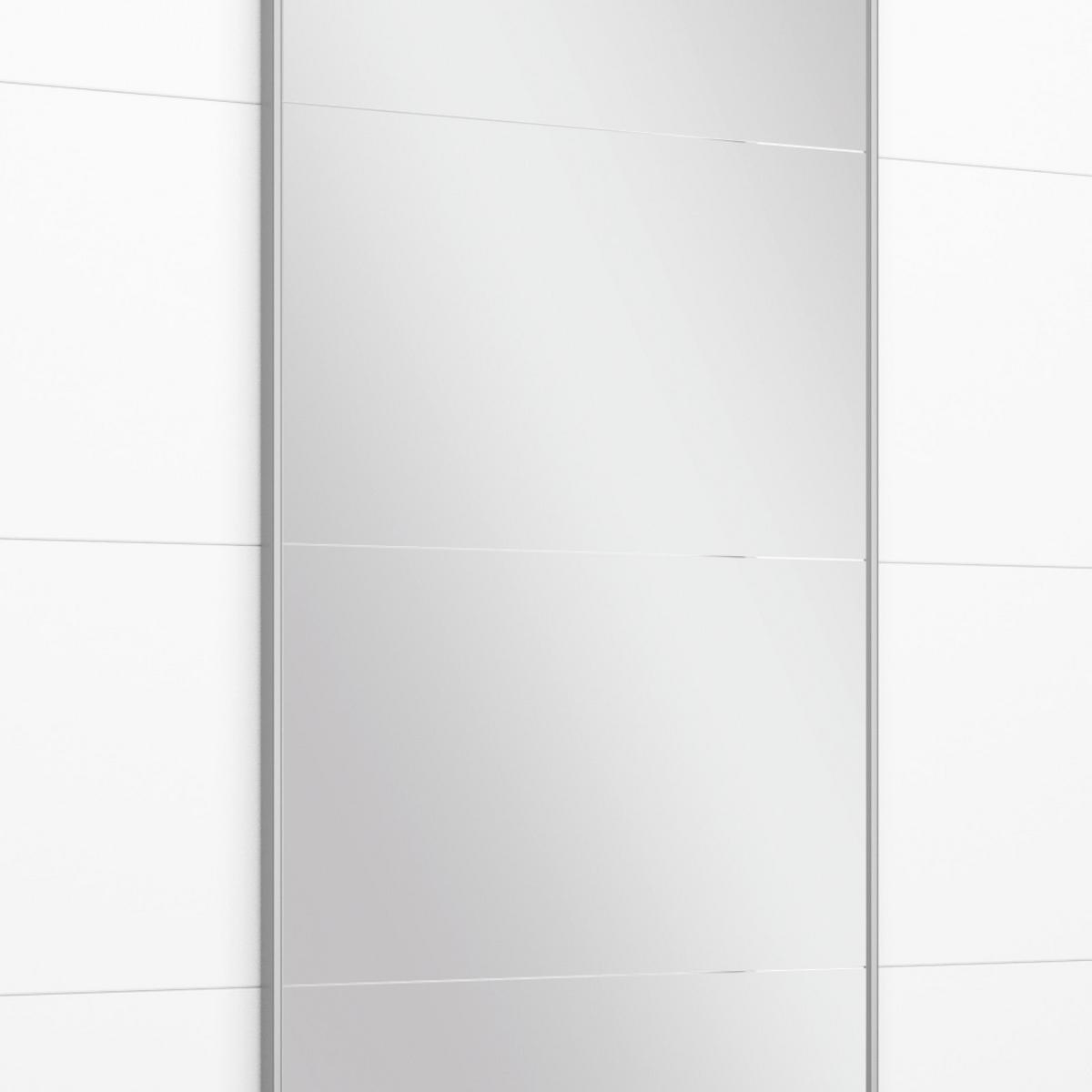 Schwebetürenschrank M. Spiegel 271cm Belluno, Weiß Dekor - Weiß, MODERN, Holzwerkstoff (271/230/62cm) - Rauch Möbel