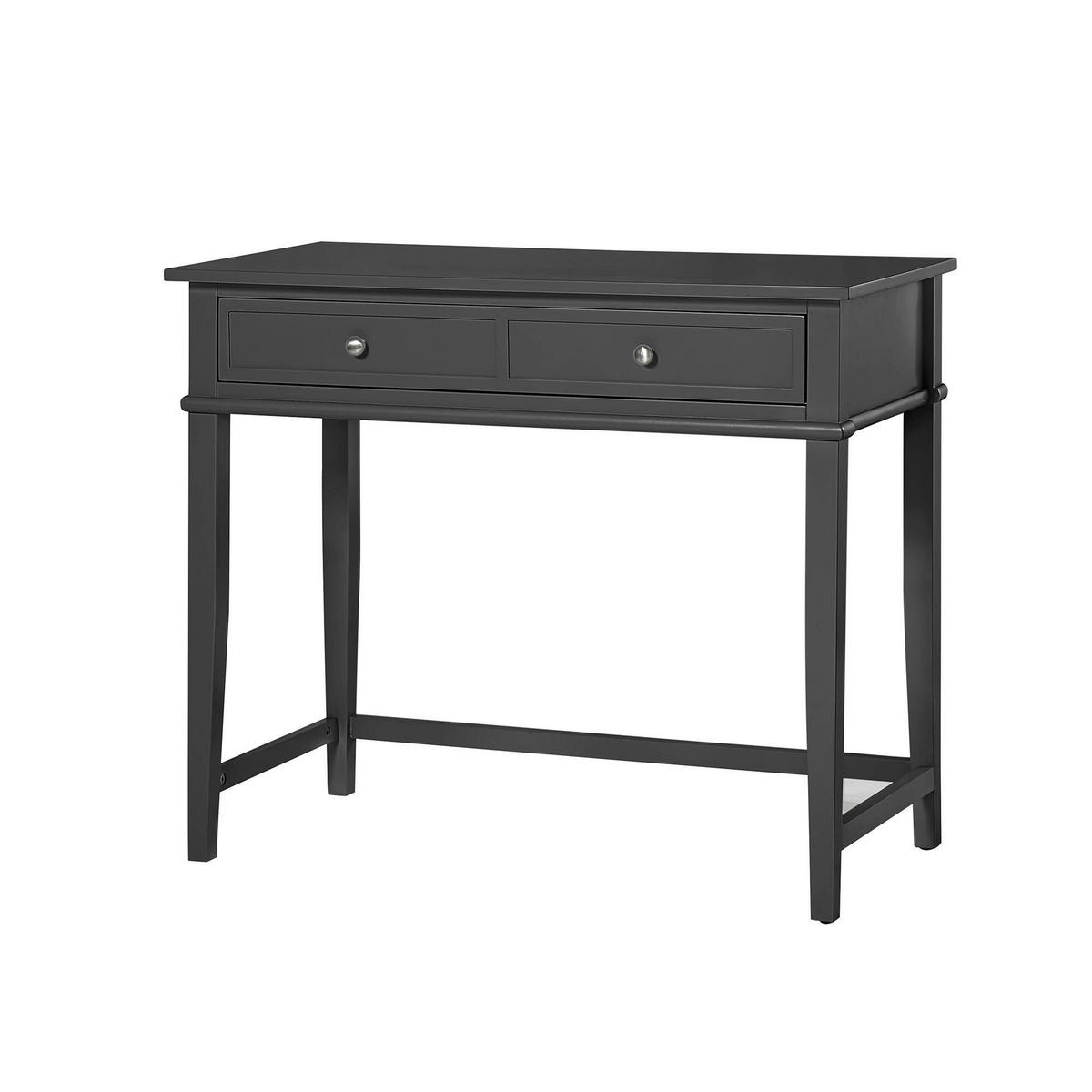 Schreibtisch Franklin Schwarz L: 89cm - Schwarz, Design, Holzwerkstoff (89/75/45cm) - MID.YOU