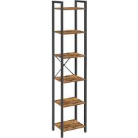 REGAL Iron B: 40 cm Braun/Schwarz - Schwarz/Braun, Basics, Holzwerkstoff/Metall (40/187,5/30cm) - Boxxx