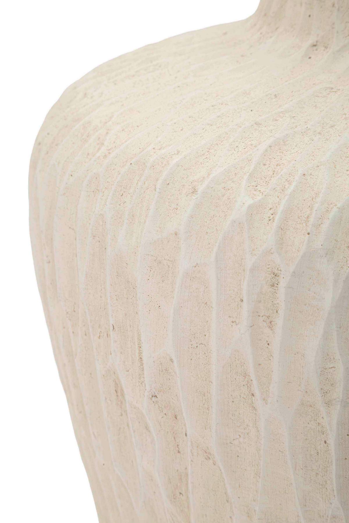 Vase Shade Pot B: 32 cm - Creme, Basics, Metall (32/40/32cm)