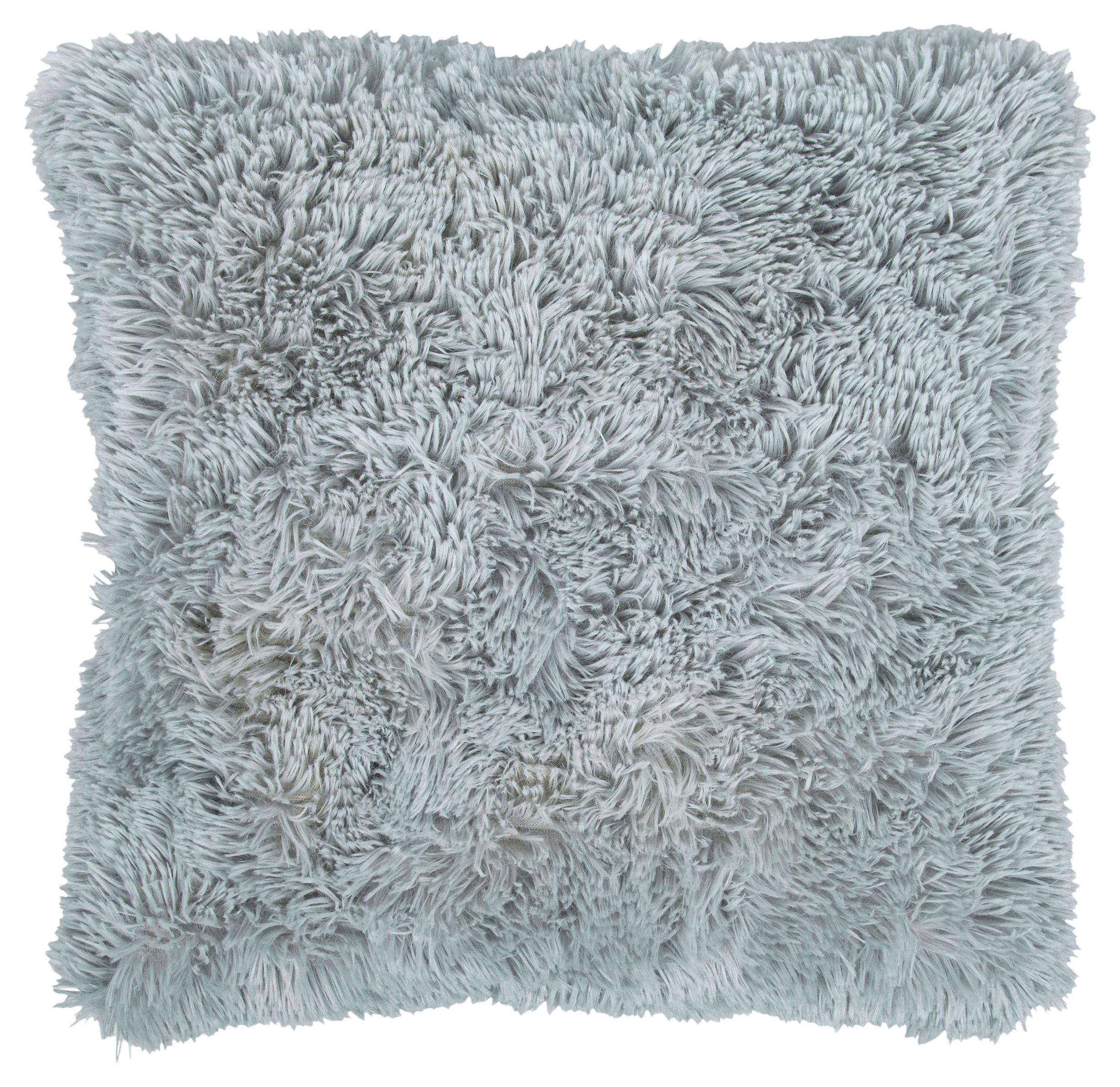 Zierkissen Carina 45x45 cm Textil Silberfarben - Silberfarben, MODERN, Textil (45/45cm) - Luca Bessoni