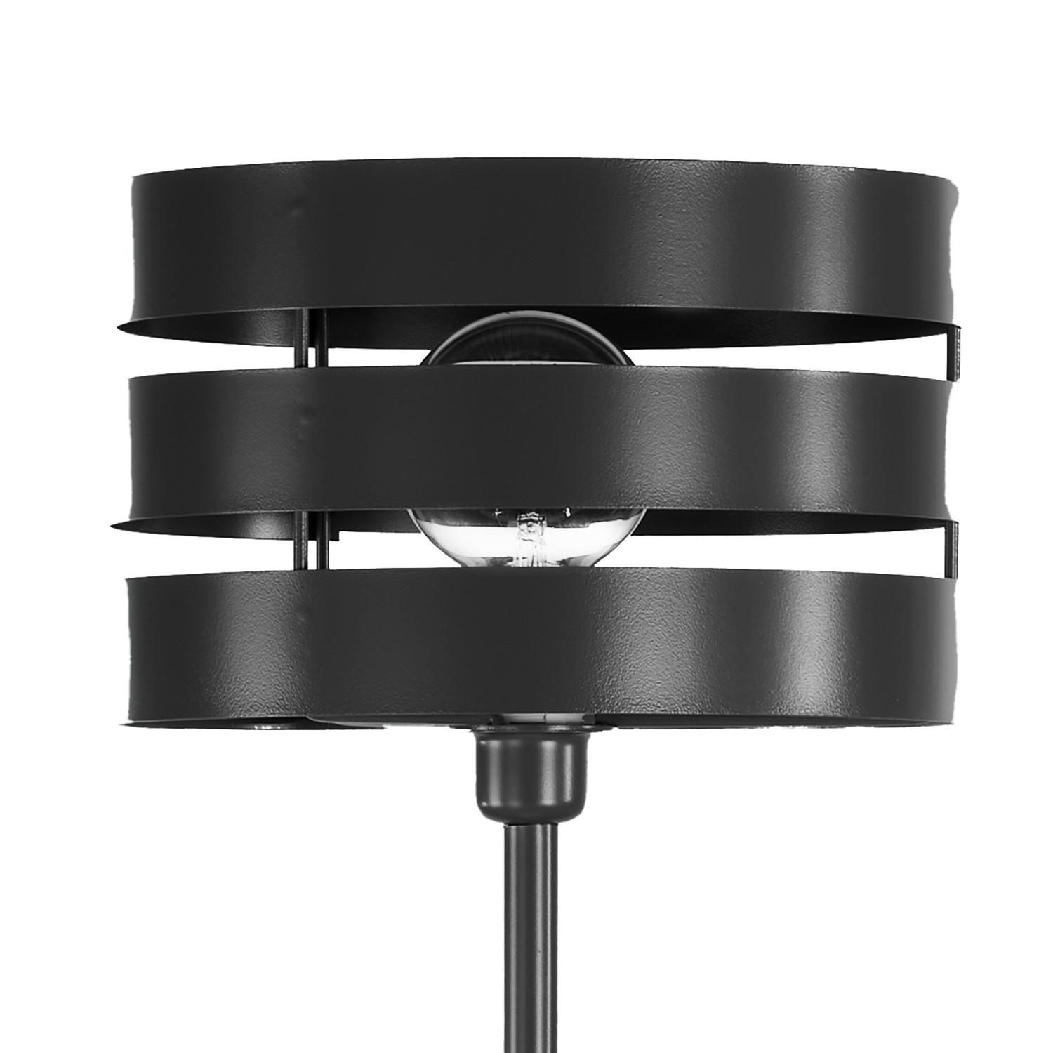 Stehleuchte 5028/Ptn - Schwarz, Design, Metall (30/170cm)