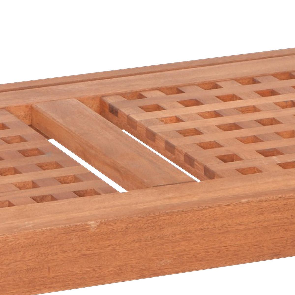 Gartenbank Echtholz 2-Sitzer Lima mit Rückenlehne - Naturfarben, Basics, Holz (108/90/58cm) - Gardenson