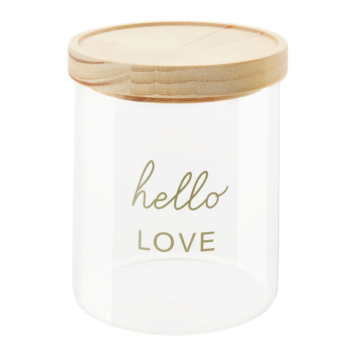 Skeněná dekorace LOTTE I - čiré, Romantický / Rustikální, dřevo/sklo (11/12,5cm) - Mömax