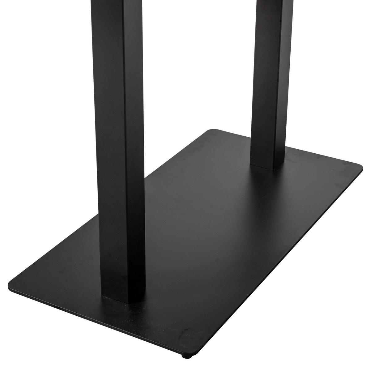 TISCHGESTELL Bistro Schwarz B: 80cm - Schwarz, MODERN, Metall (80/72/40cm) - Livetastic
