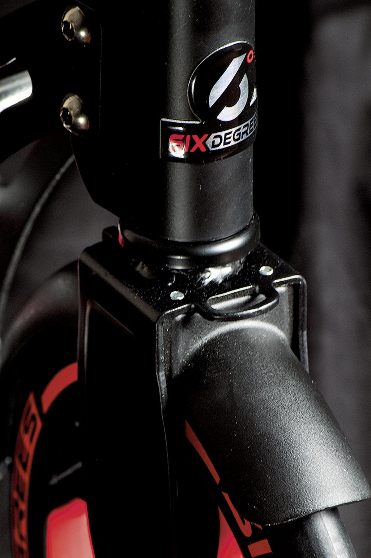 Scooter Six Degrees 513 Rot/ Schwarz Ø 230/215 Mm, Klappbar - Rot/Schwarz, Basics, Metall (93,5/34,5/105,5cm)