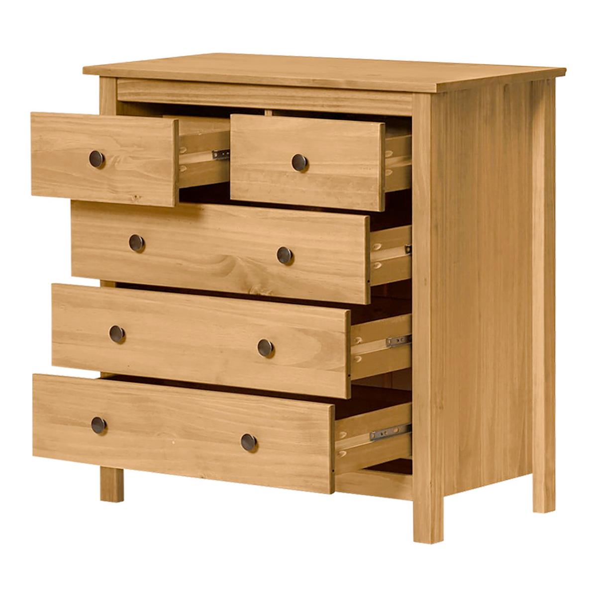 KOMMODE KOMMODE KIEFERNHOLZ 79X80 CM - Naturfarben/Honig, Basics, Holz (79/80/40cm) - Livetastic