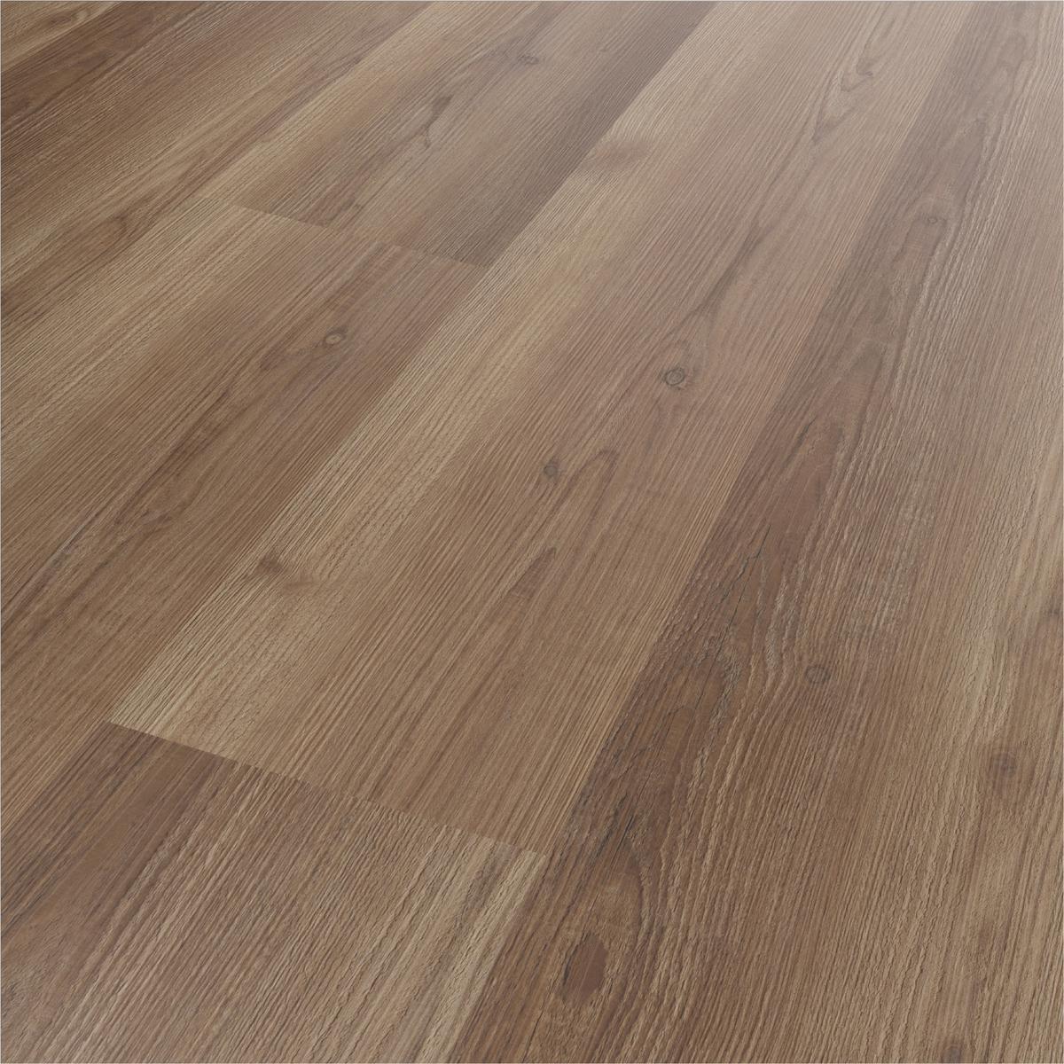 Designboden Eichefarben /Mokka Landhausdiele Stärke 6,5mm - Eichefarben/Mokka, Basics, Kunststoff (152.4/22.8/0.65cm)