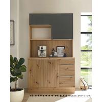 Minikuchyňa BEMABUFFETAG, 120 cm - sivá/dub artisan, Lifestyle, kompozitné drevo/plast (120cm) - Respekta