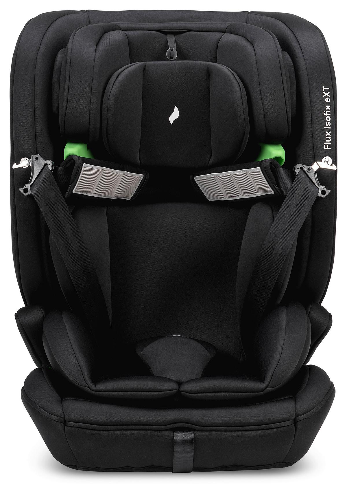 Kinderautositz Flux Isofix Ext Schwarz, L/b/h:  47x44x61,5cm - Schwarz, Basics, Textil (47/44/61,5cm) - Osann