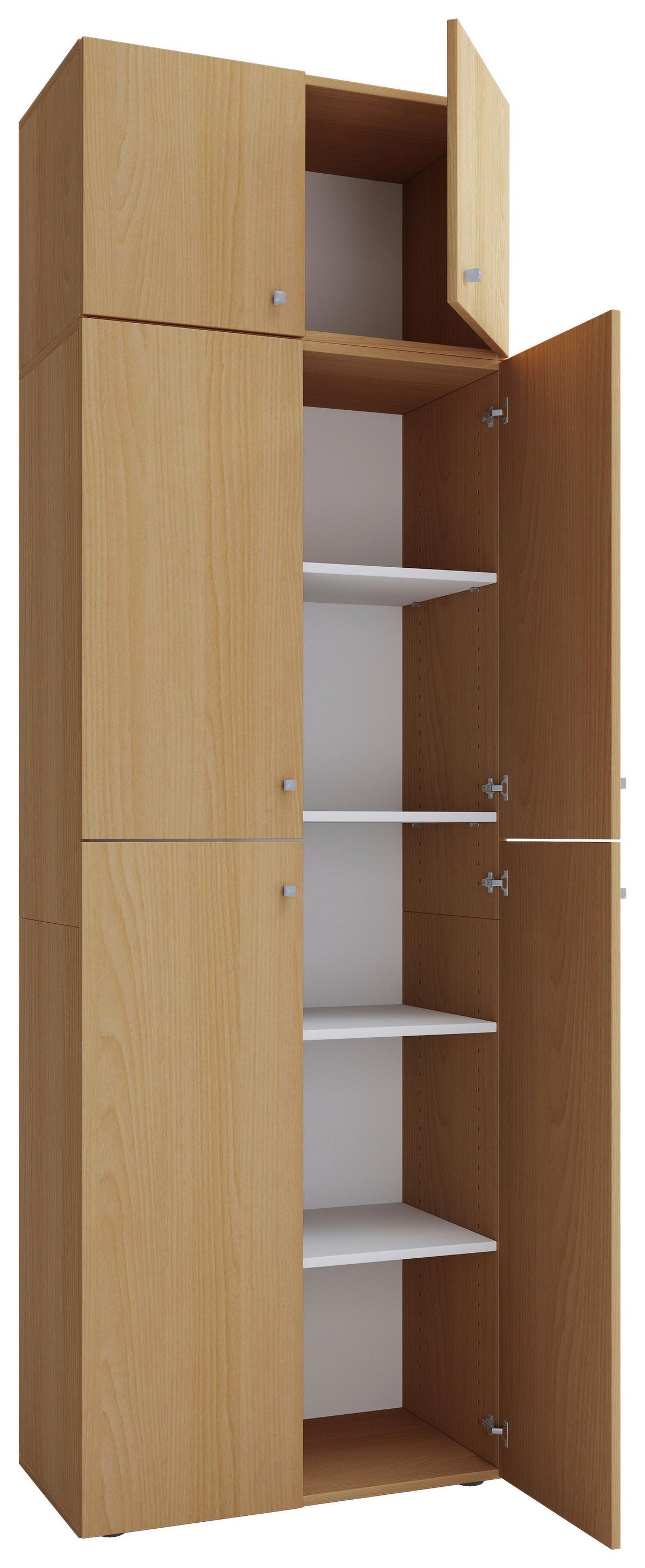 Drehtürenschrank B: 70 Cm Lona Xxl Buche Dekor - Buchefarben, MODERN, Holzwerkstoff (70/223/39cm) - MID.YOU