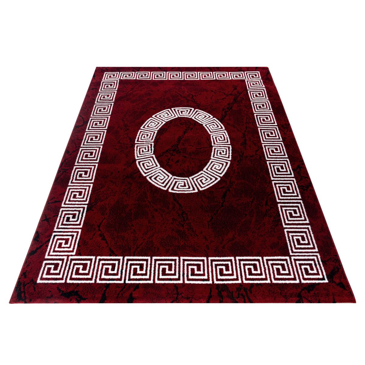 Teppich Läufer Rot/weiß Plus 80x300 Cm - Rot/Weiß, Design, Textil (80/300cm)