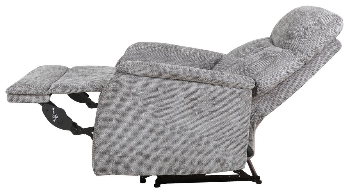 Relaxačné kreslo JOHNSY, antracitová - čierna/antracitová, Modern, kov/textil (75/106/91cm) - Mömax