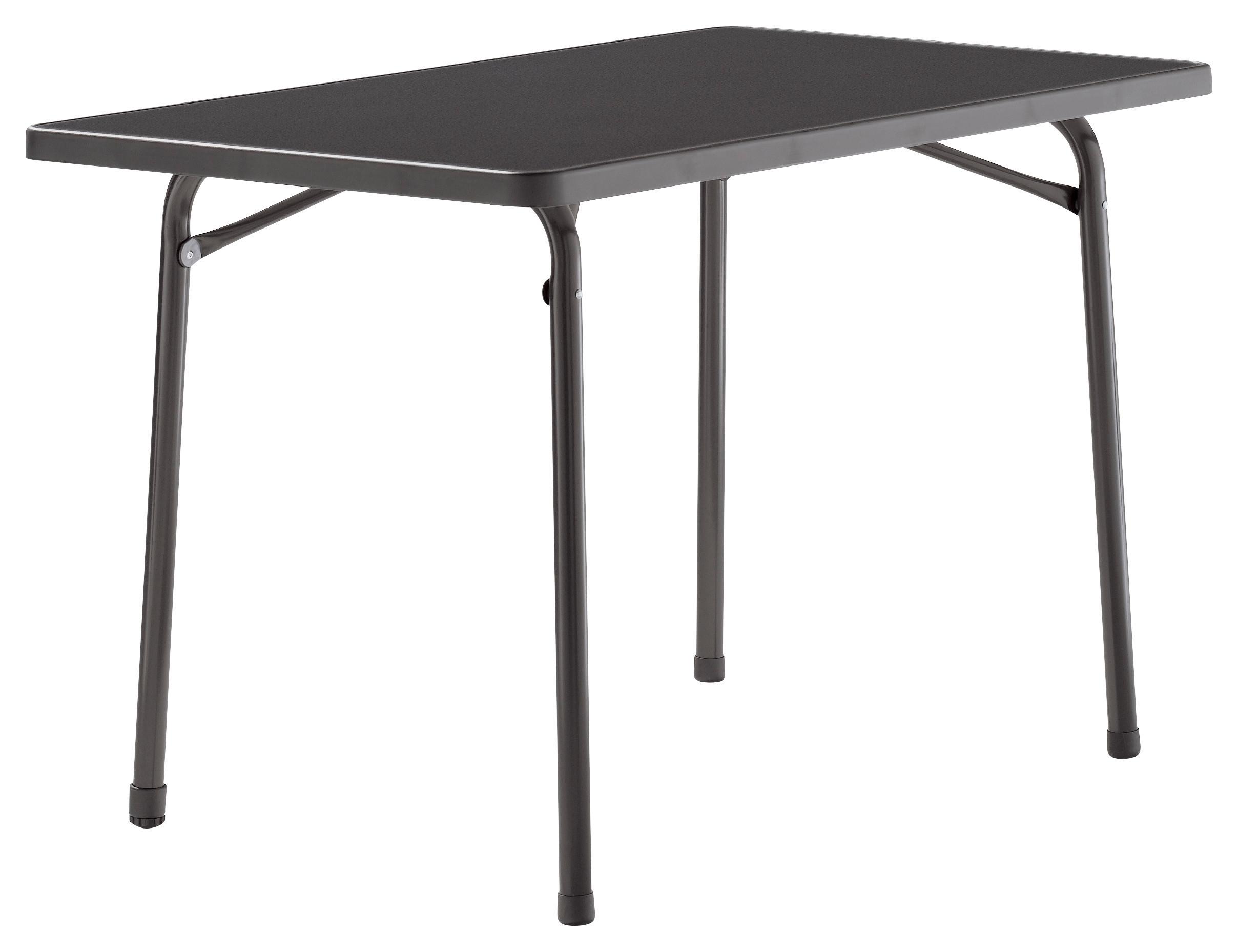 Gartentisch Klappbar Metall/Holzwerkstoff L 115 cm - Grau, MODERN, Holzwerkstoff/Metall (115/70/72cm) - Sieger