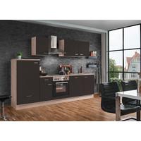 Küchenblock Classic Küchenblock - Dunkelbraun/Sonoma Eiche, KONVENTIONELL, Holzwerkstoff (270cm) - Menke