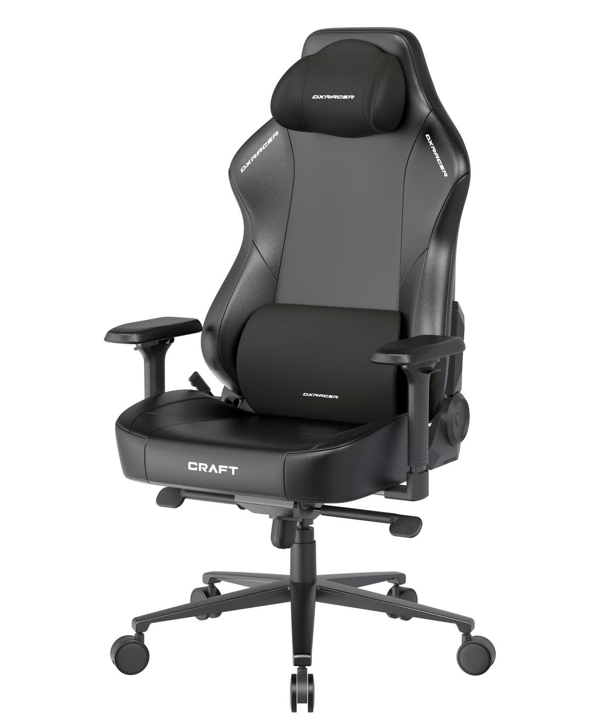 Gamingstuhl Craft Schwarz B: 70cm - Schwarz, KONVENTIONELL, Textil/Metall (70/132/70cm) - Dxracer