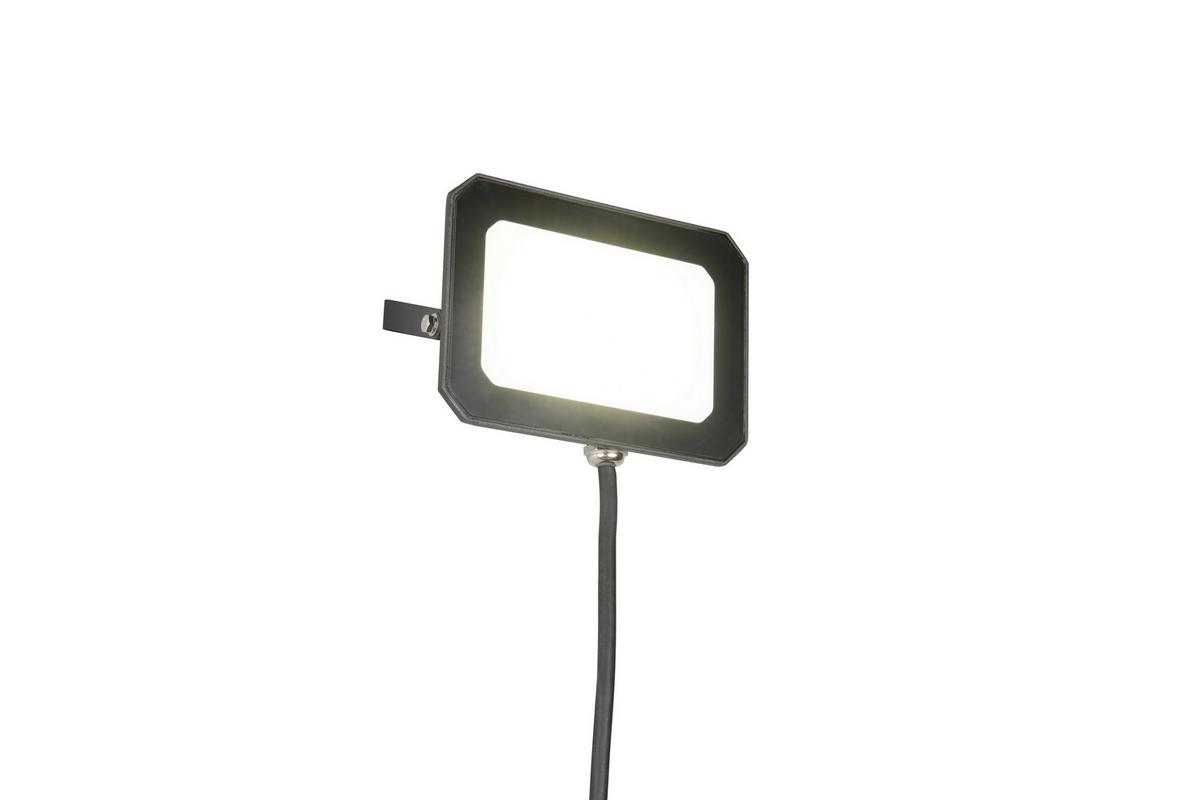 AUßENWANDLEUCHTE 4000K, kaltweiß - Schwarz/Weiß, Design, Glas/Metall (10/14,5/11cm)