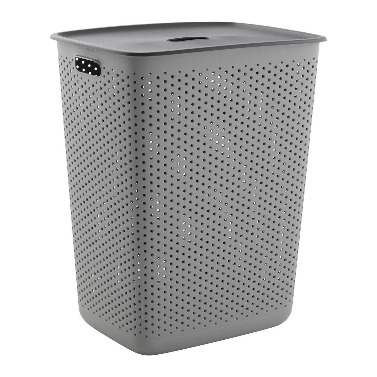 Nádoba na bielizeň MAJA - CA. 60L - čierna/sivá, Modern (45/34/58cm) - Mömax