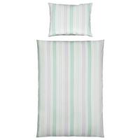 Bettwäsche Aspen - Grau/Grün, MODERN, Textil - Luca Bessoni