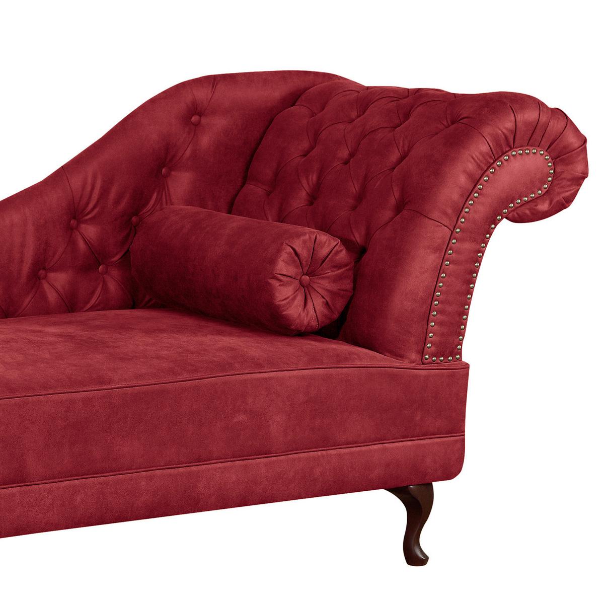 Récamiere Pako Rostfarben B: 185cm - Rostfarben/Braun, Design, Textil (185/93/75cm) - Livetastic