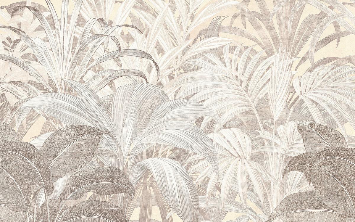 Vliestapete Summery Spot - Braun/Weiß, Basics (400/250cm) - Komar