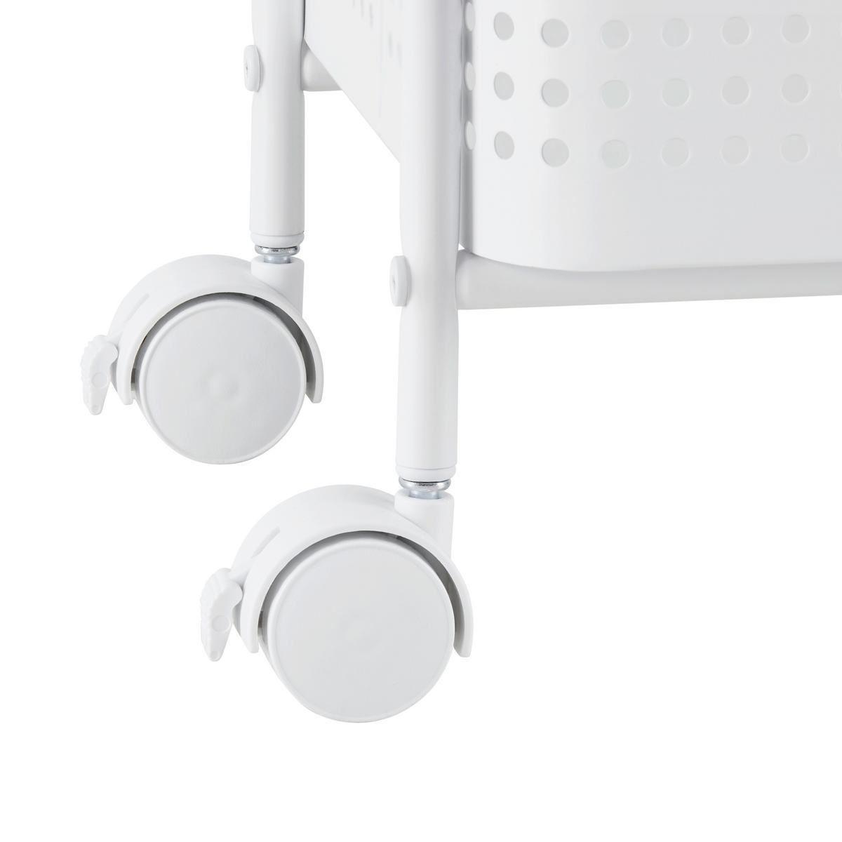 UNIVERZÁLNÍ VOZÍK ANCONA - bílá, Moderní, kov/plast (52/72/28cm) - Mömax