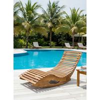 Schaukelliege Akazie Braun Lxbxh: 156x60x70 Cm - Akaziefarben, Basics, Holz (156/60/72cm)