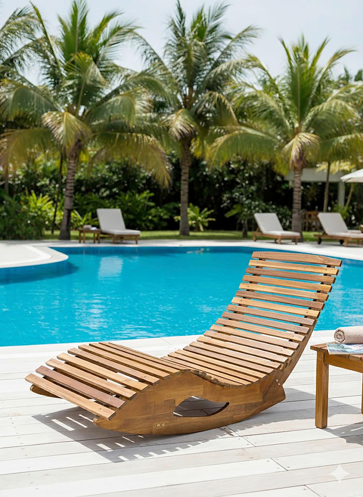 Schaukelliege Ph-Aca-El - Akaziefarben, Basics, Holz (156/60/72cm)