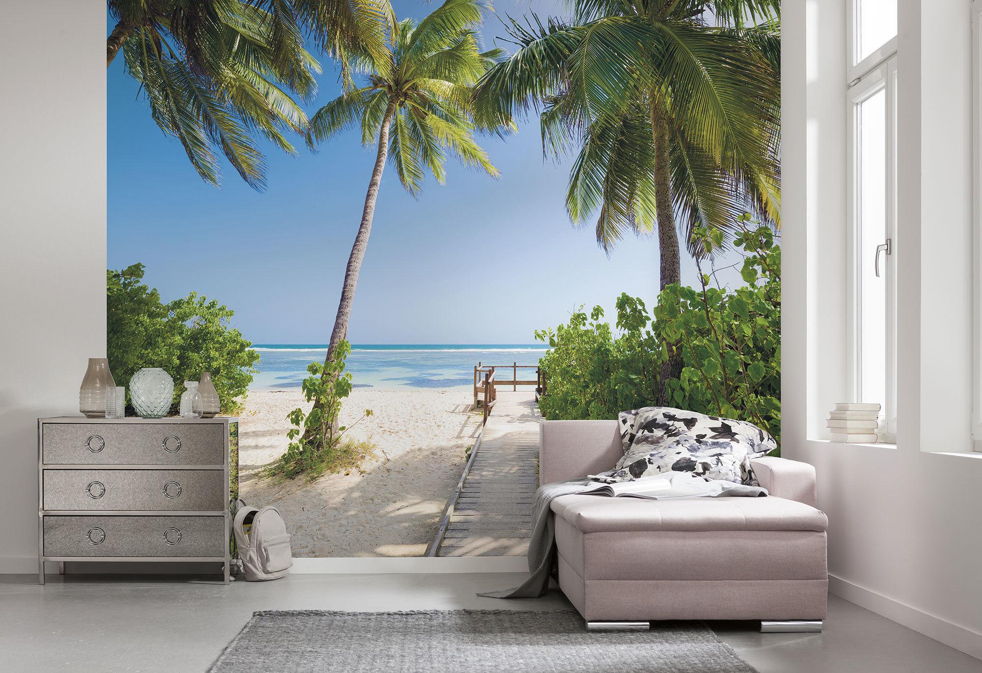 Vliestapete Sh088-Vd3 Palmy Beach - Natur (300/250cm)