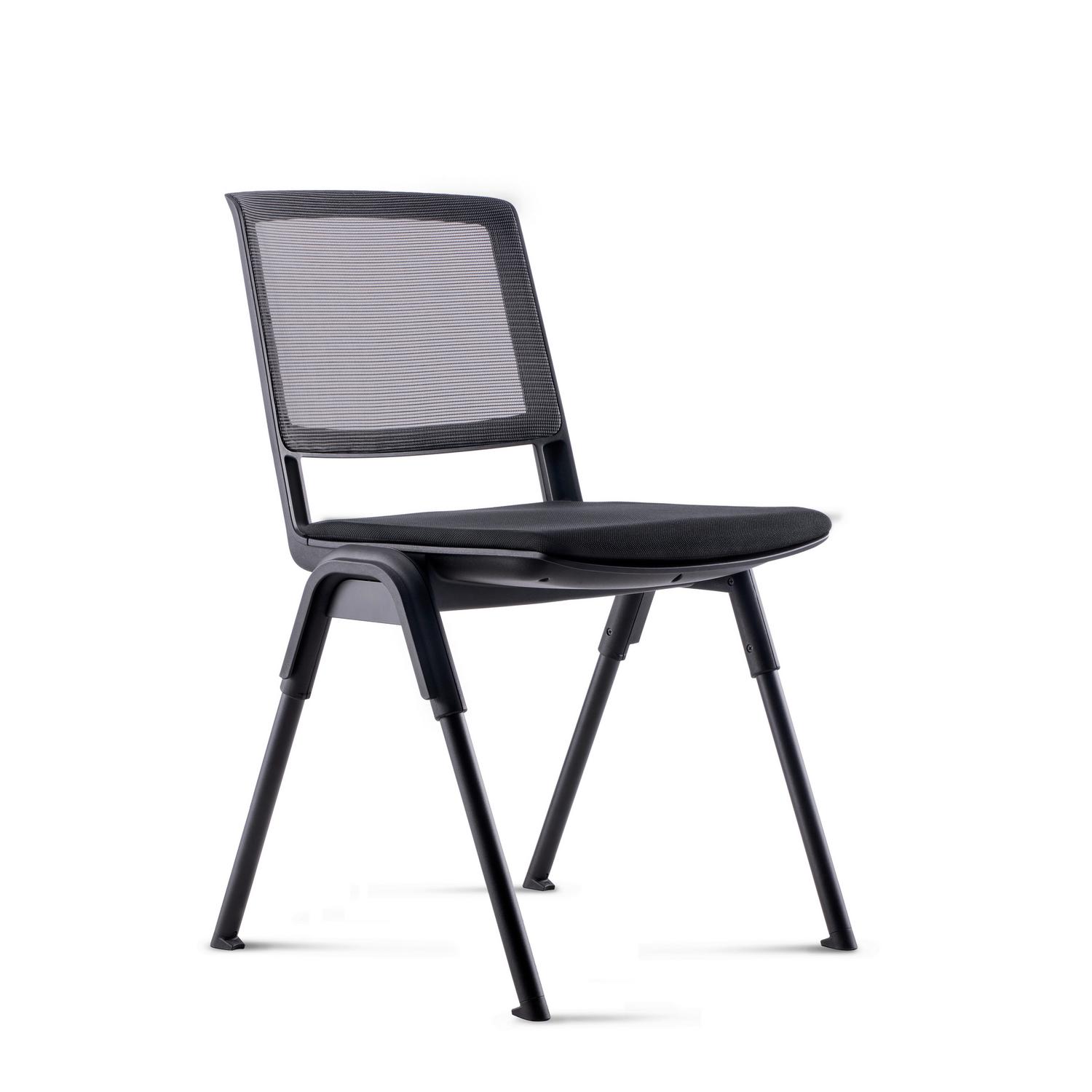 Besucherstuhl Meet Schwarz B: 54cm