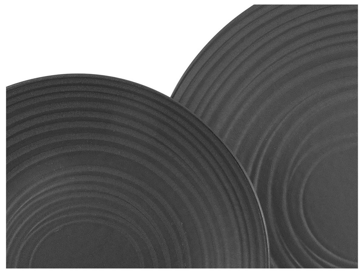 KOMBISERVICE LAVA STONE BLACK - Schwarz, Basics, Keramik - Creatable