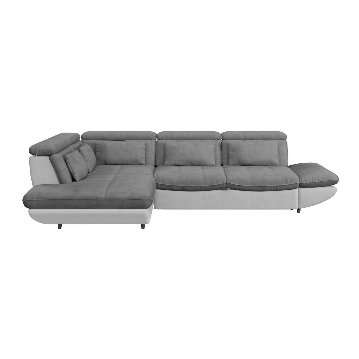 SEDACÍ SOUPRAVA PARK - černá/světle šedá, Moderní, textil/plast (311/233cm) - Luca Bessoni