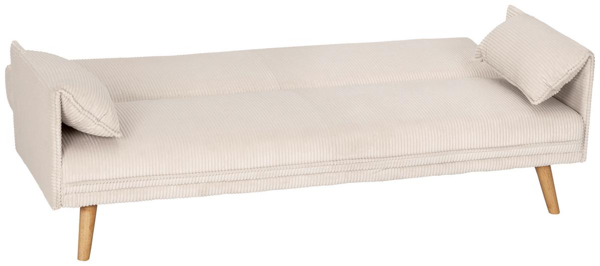 Kanapéágy Como - krémszínű, Design, textil (193/81/92cm) - Livetastic