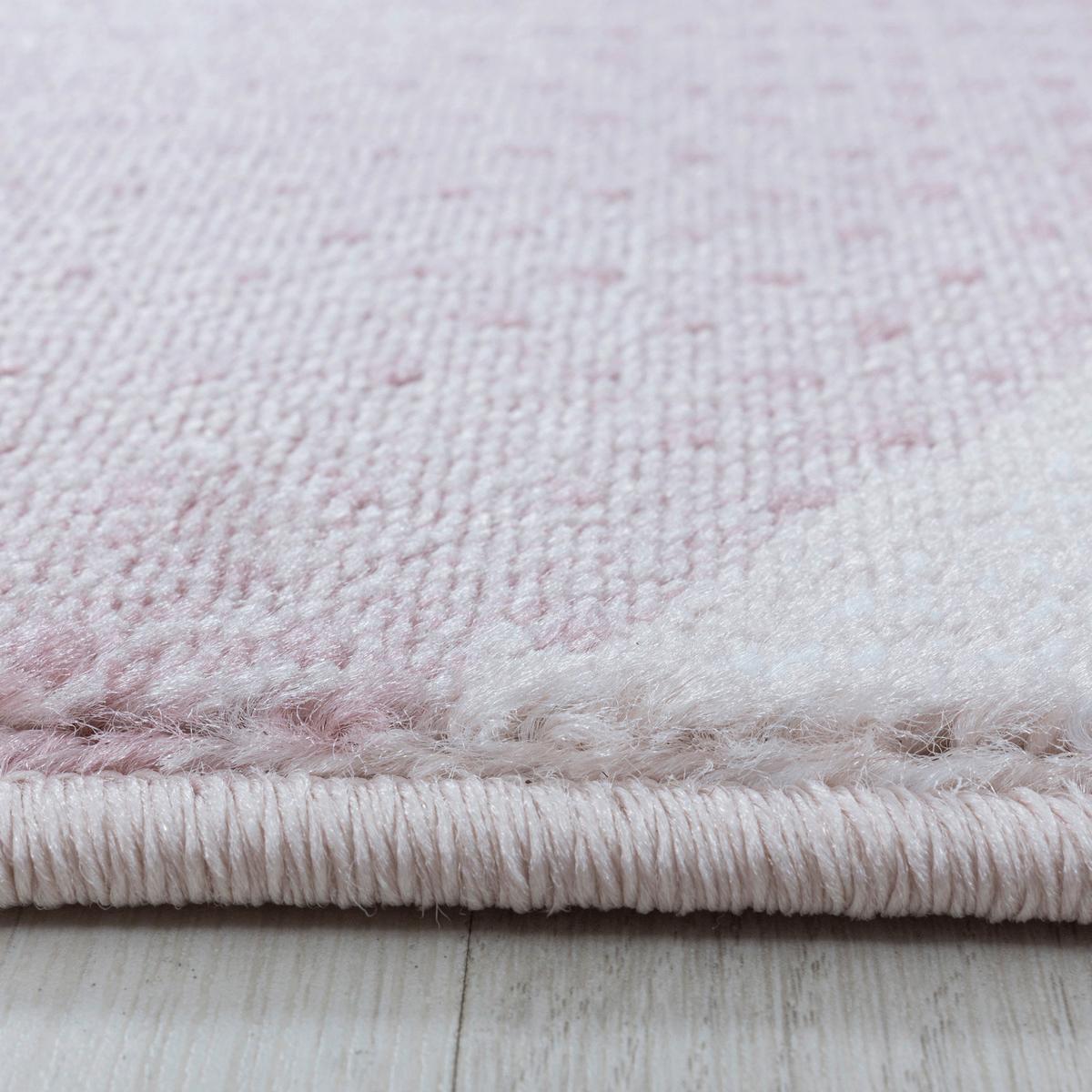 Webteppich Pink Naturfaser Costa 160x230 cm - Pink, Design, Textil (160/230cm)