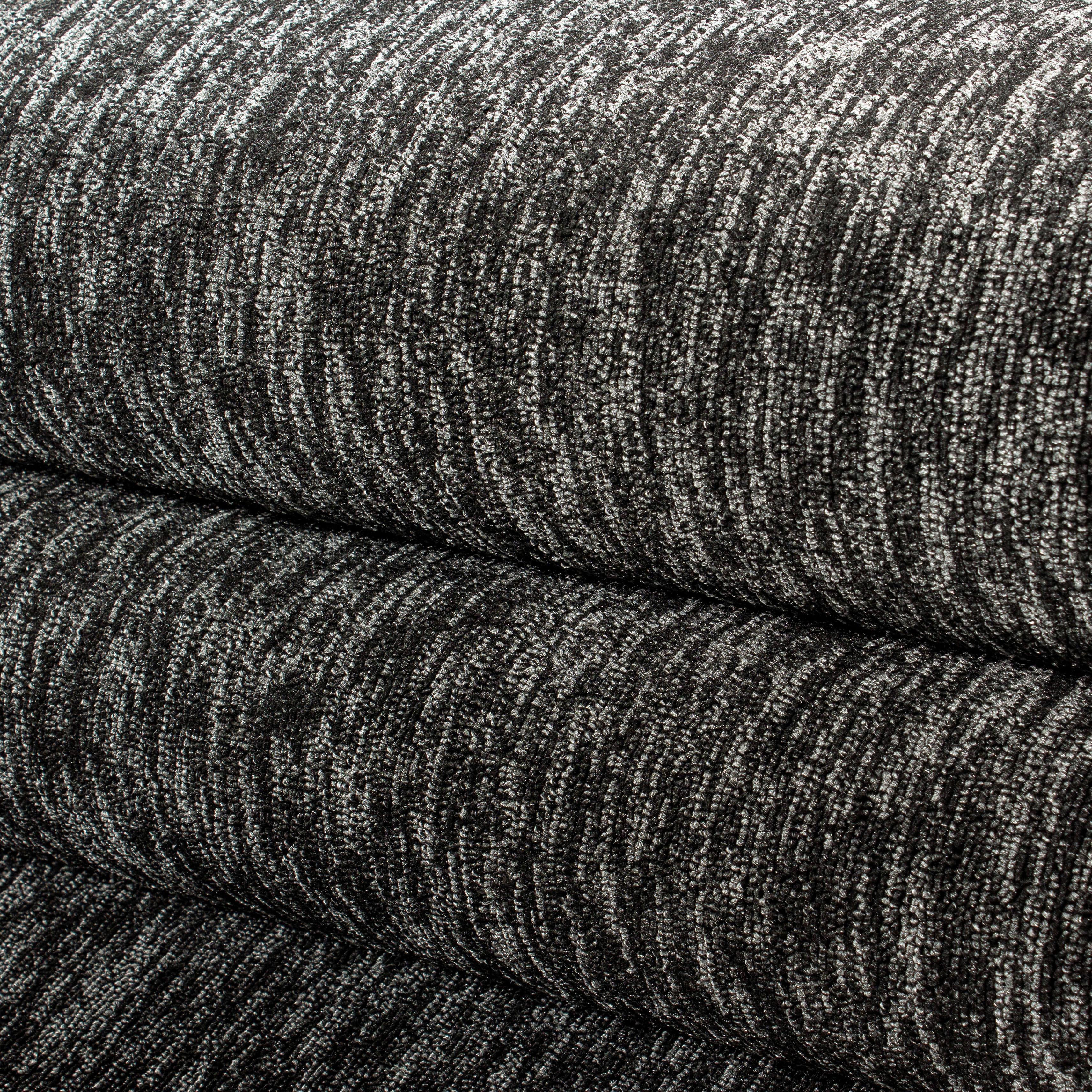 Webteppich Nizza Anthrazit Muster Detail