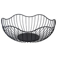 Obstkorb Noah - Schwarz, LIFESTYLE, Metall (28,5/10,5cm) - Luca Bessoni
