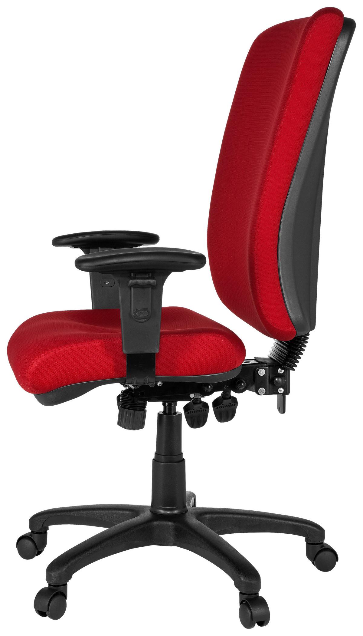 Bürostuhl Zenit High Rot bis 120 kg - Rot, Basics, Kunststoff/Textil (56/130/45cm) - MID.YOU