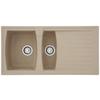 Spüle Respekta Boston Kunststein BxT: 100x50 cm - Beige, Trend, Glas/Kunststoff (100/20/50cm) - Respekta