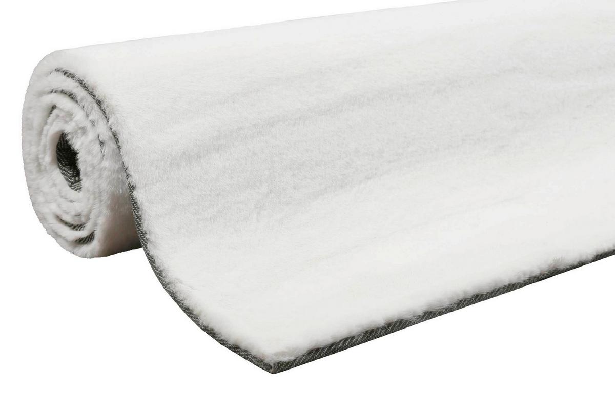 Hochflorteppich Weiß, Bxl: Ca. 70x140 Cm - Weiß, KONVENTIONELL, Textil (70/140cm) - Esprit