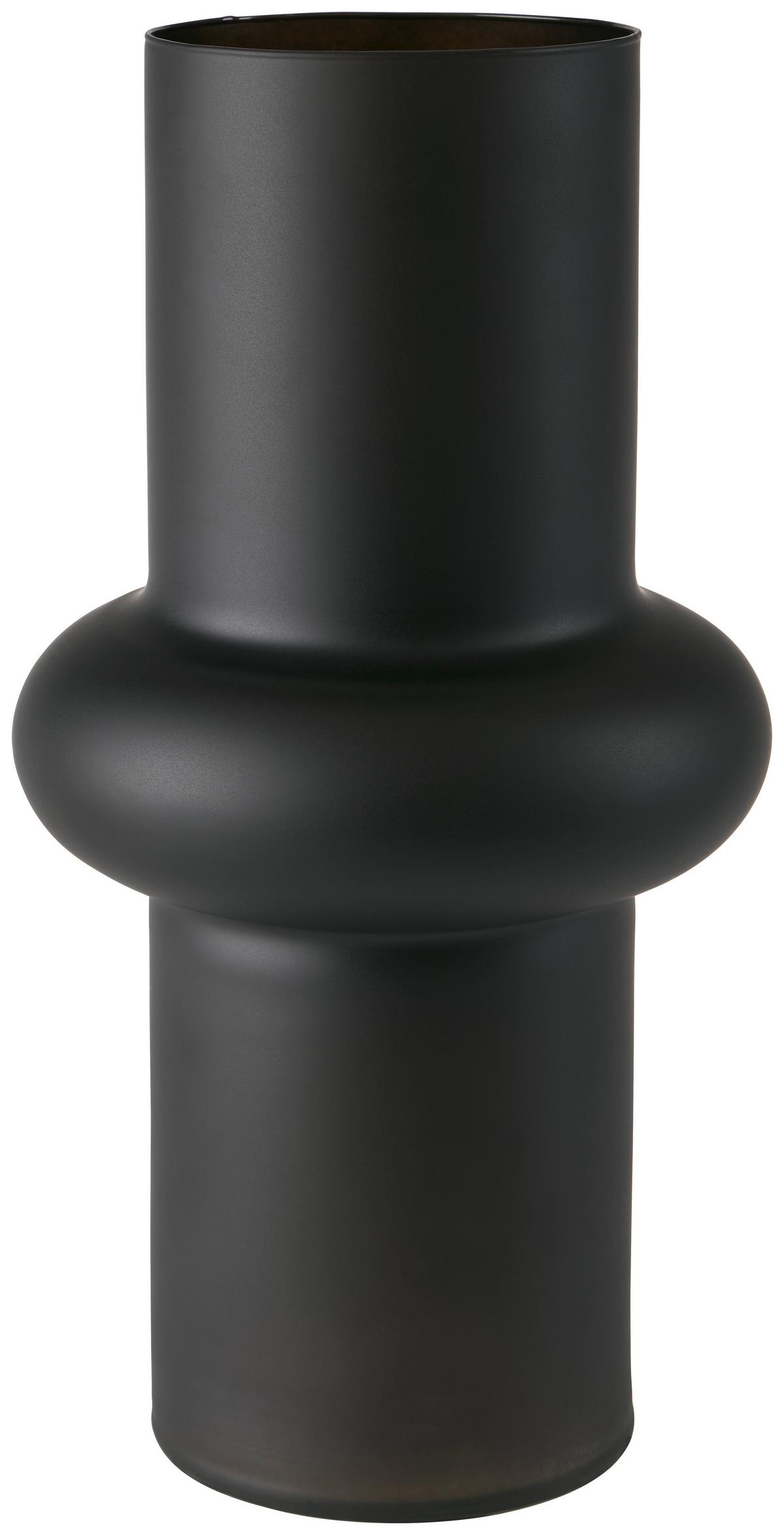 Vase Anna - Salbeigrün/Beigebraun, KONVENTIONELL, Glas - James Wood