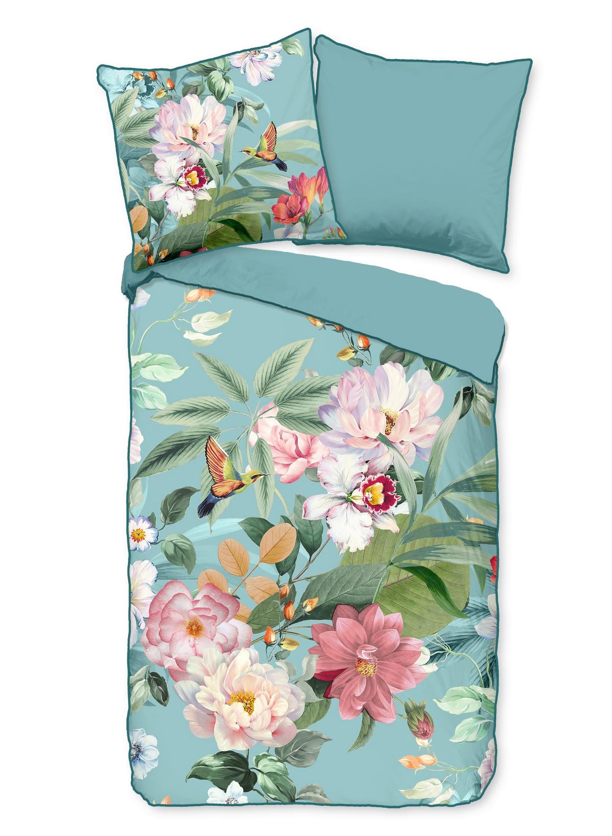 Wendebettwäsche Fungi Multicolor 135x200 cm - Multicolor, Natur, Textil (135/200cm)