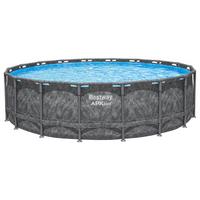 Pool Leonie - Blau/Dunkelgrau, KONVENTIONELL, Kunststoff/Metall (549/132cm) - Bestway