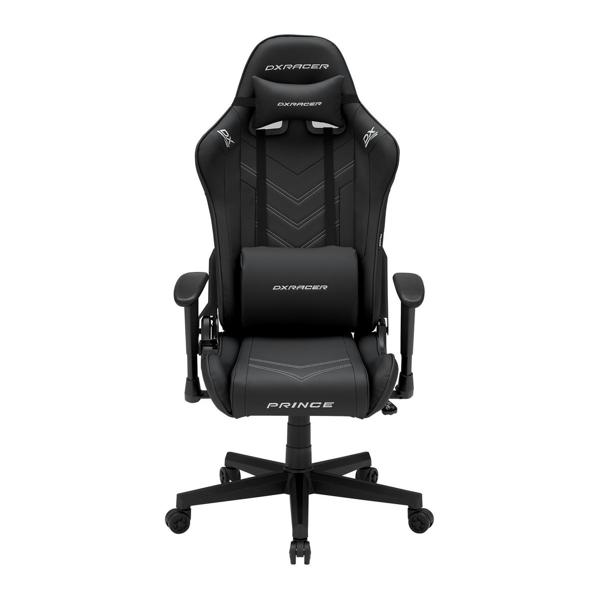 Herné kreslo PRINCE -EXKLUSIV- - čierna/biela, Modern, textil/plast (67/126/67cm) - Dxracer