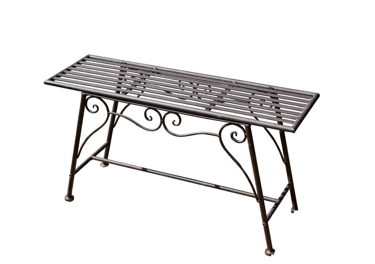 Gartenbank Stahl 2-Sitzer Lorin - Rostfarben, MODERN, Metall (83/45/27cm)