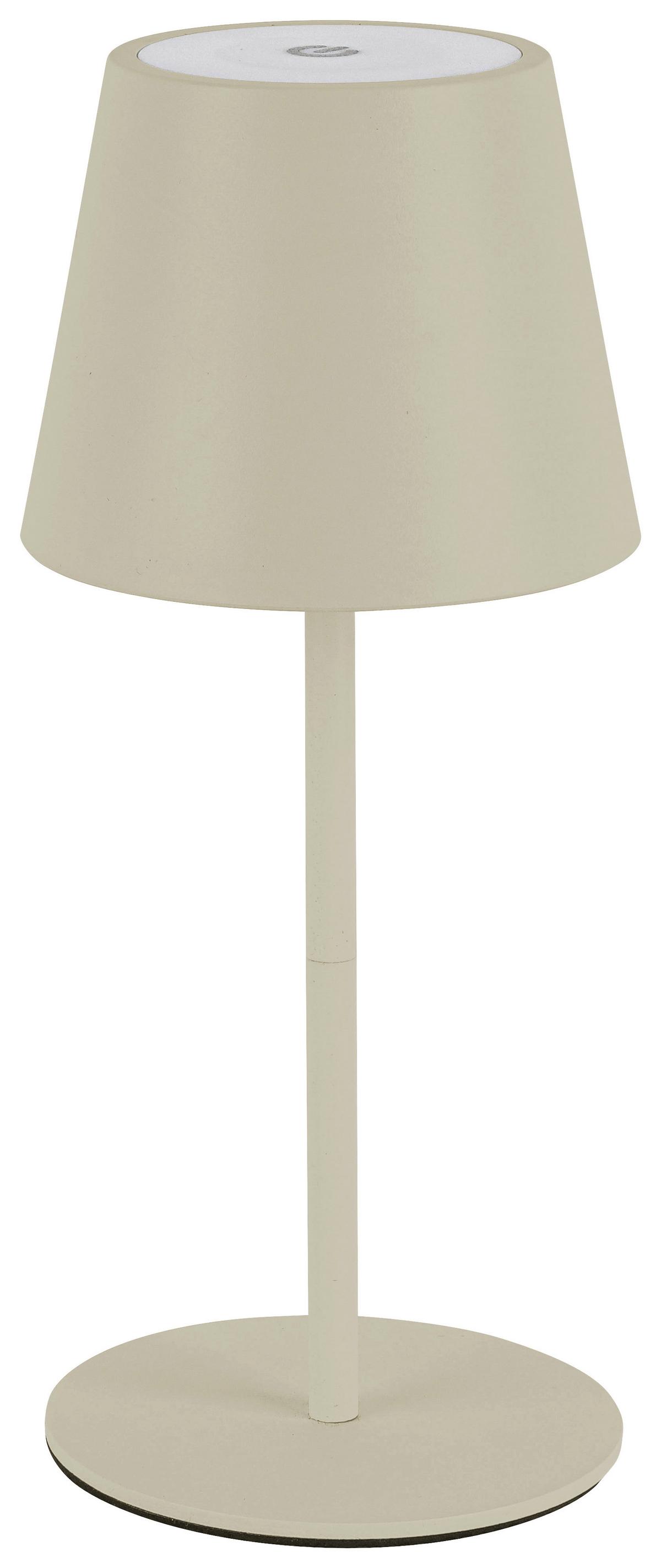STOLNÍ LAMPA NA BATERIE NOEMI - pískové barvy, Konvenční, kov/plast (10,5/17-36cm) - Mömax