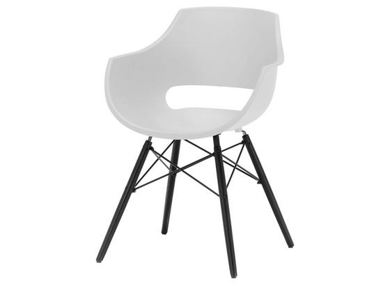 Stuhl Rockville B: 60 cm Weiß - Schwarz/Weiß, MODERN, Holz/Kunststoff (60/85/54cm) Stuhl Rockville B: 60 cm Weiß - Schwarz/Weiß, MODERN, Holz/Kunststoff (60/85/54cm)