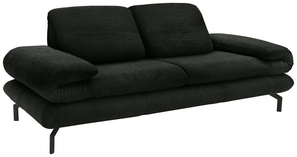 2,5-sitzer Dunkelgrün - Dunkelgrün/Schwarz, Design, Textil (224 (284)/83 (110)/98cm) - LOOKS by W.Joop