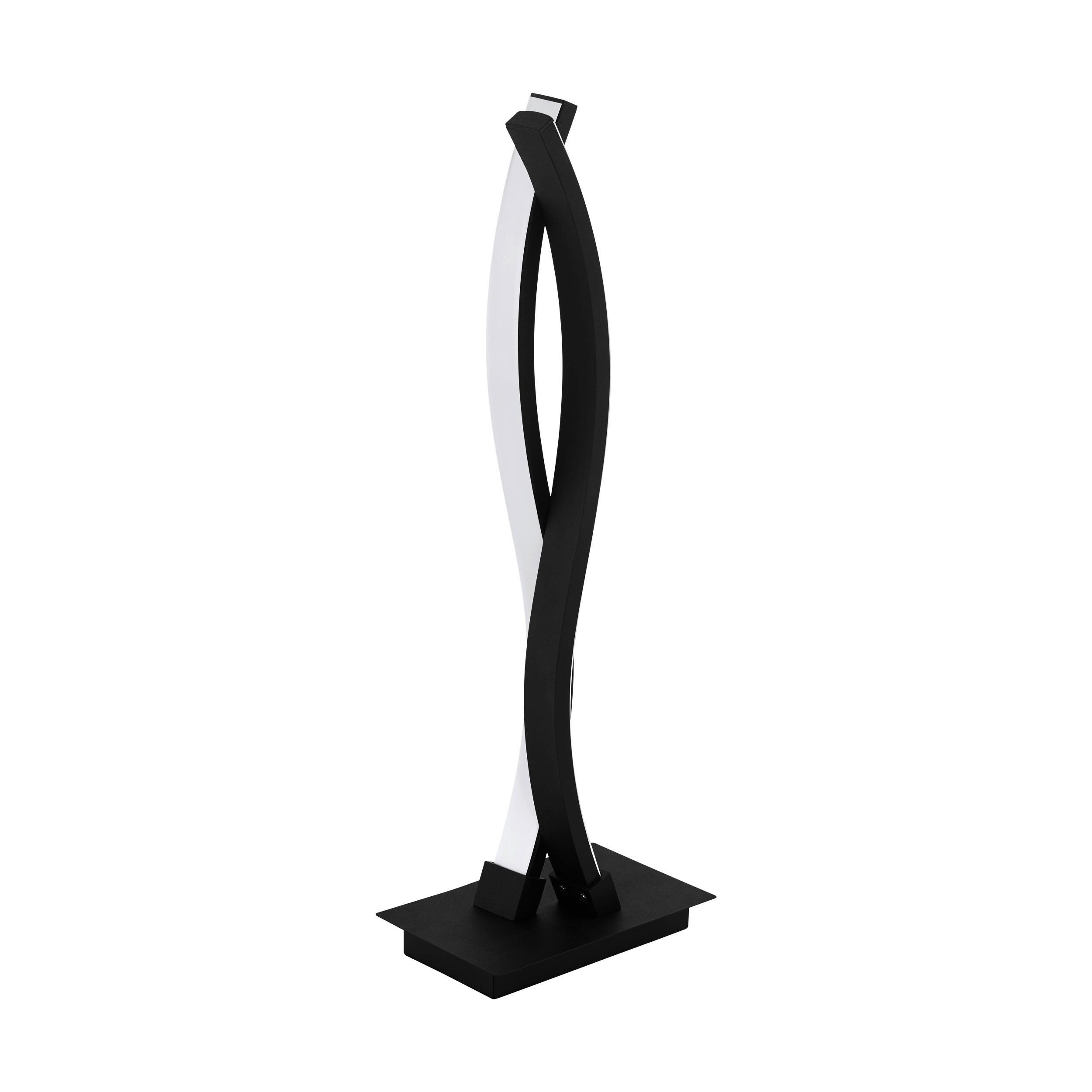STOLNÁ LED LAMPA LASANA 3 - čierna/biela, Trend, kov/plast (16/10/46cm) - Eglo