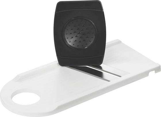 Reibe mit 2 Messern - Schwarz/Weiß, KONVENTIONELL, Kunststoff/Metall (29cm) Reibe mit 2 Messern - Schwarz/Weiß, KONVENTIONELL, Kunststoff/Metall (29cm)